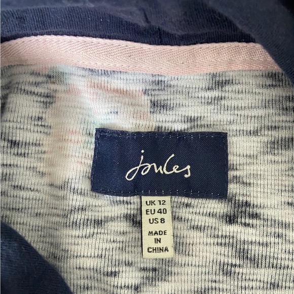 Joules • Navy Posy Floral Print Marlston Hooded Sweatshirt Top • Size 8 - Picture 11 of 11